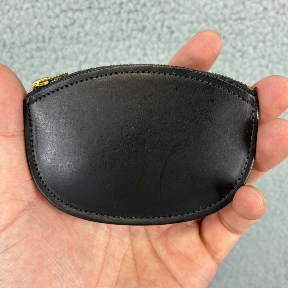 Coach Coin Case Classic Womens OS Black Leather 4848 Vintage Zip Pouch Wallet - Picture 6 of 8